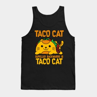 Tacocat Spelled Backwards Tank Top